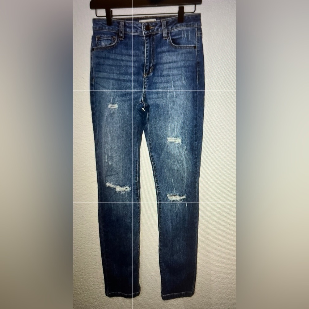 Harper Heritage Heavy Distressed Straight Jeans Size 26